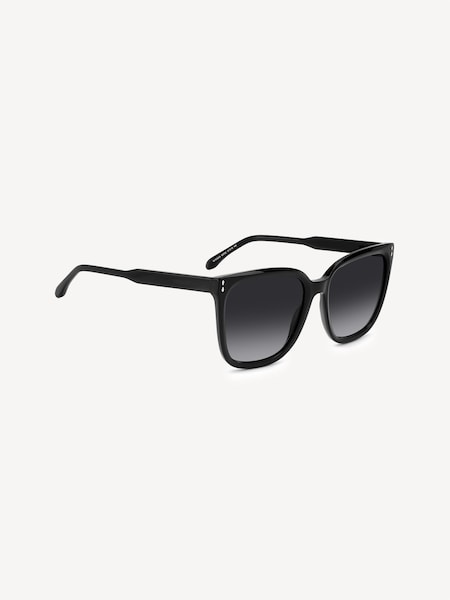 Isabel Marant Black Oversized Squared Sunglasses (H59023) | £180