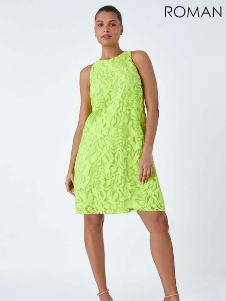 Roman Green Lace Swing Dress (H59171) | £32