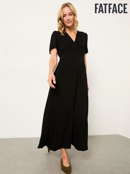 FatFace Livvy Black Midi Dress (H59273) | £69