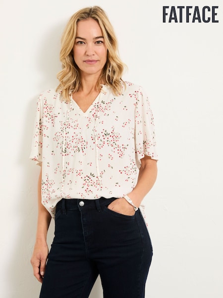 FatFace Airee Ivory Cherries Tunic (H59294) | £52