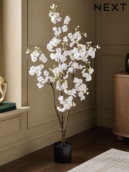 White Large Artificial Blossom Tree (H59438) | £100
