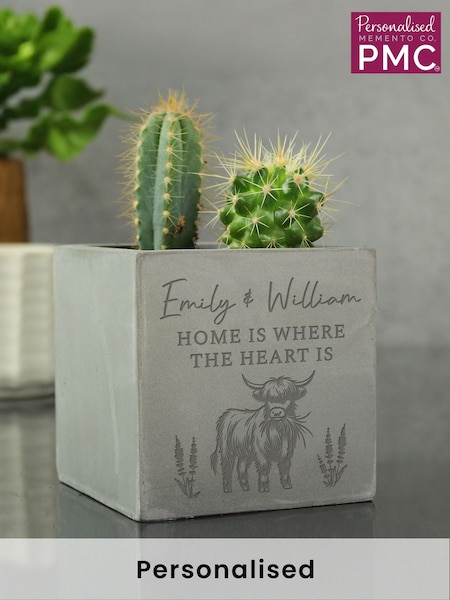 Personalised Highland Cow Flower Jug Vase by PMC (H59498) | £17