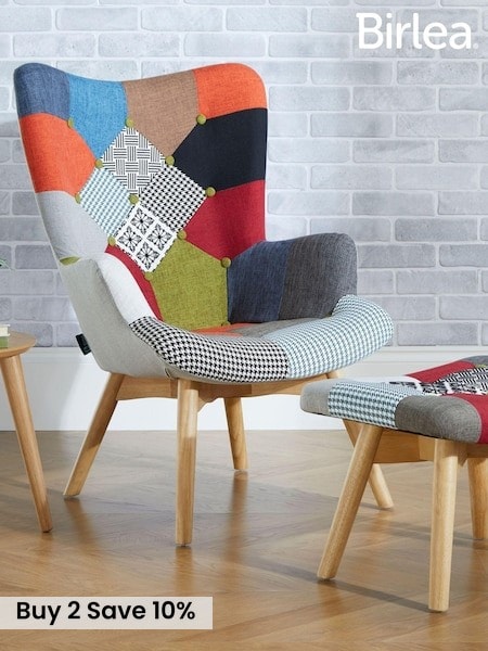 Birlea Multi Bright Sloane Patched Chair (H59599) | £340