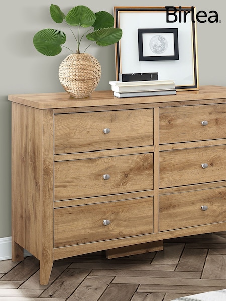 Birlea Oak Hampstead 6 Drawer Chest (H59608) | £249