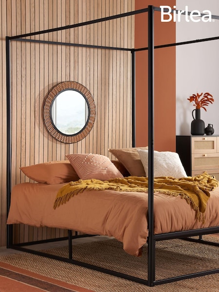 Birlea Black Farringon Metal 4 Poster Bed (H59630) | £180 - £270