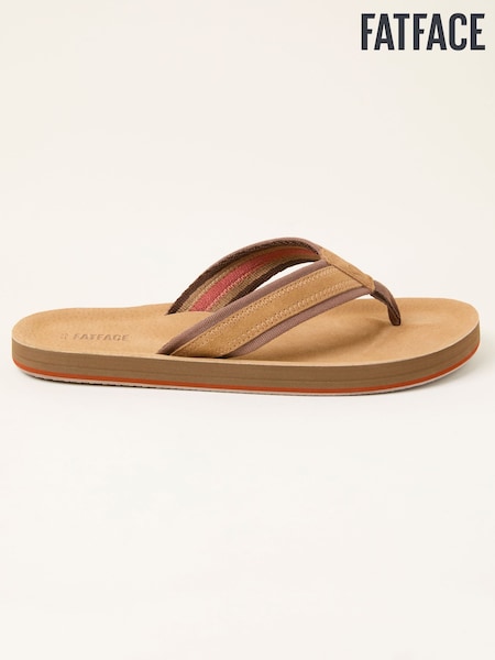 FatFace Burcott Tan Brown Flip Flop (H59672) | £28