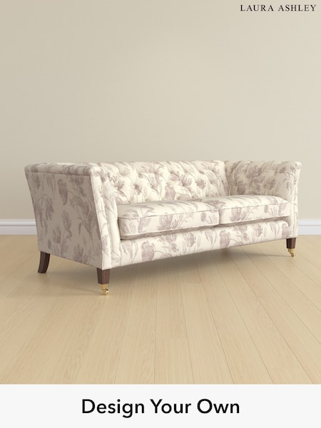 Gosford Weave/Dusky Plum Purple Chatsworth Button Back By Laura Ashley (H60179) | £1,525