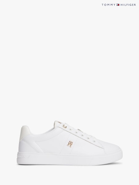 Tommy Hilfiger White Essential Elevated Cupsole Sneakers (H60259) | £100