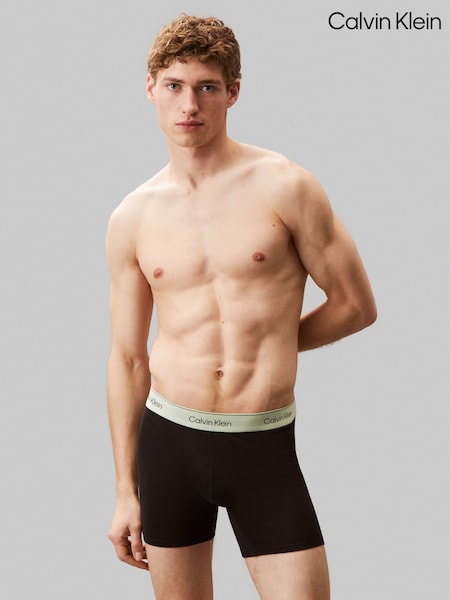 Calvin Klein Blue Icon Cotton Stretch Boxers Briefs 3 Pack (H60279) | £44