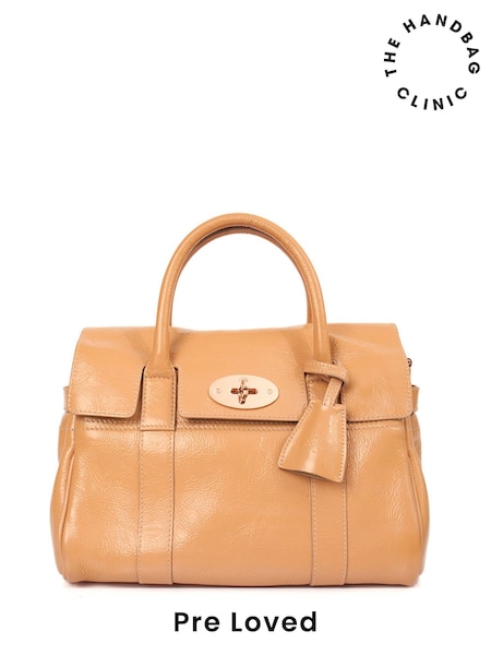 Mulberry Orange Bayswater with Strap Small Top Handle Bag (H60371) | £525