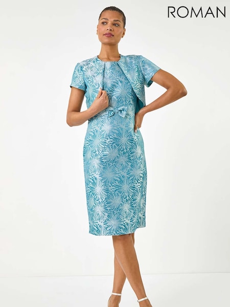 Roman Blue Jacquard Occasion Jacket (H60585) | £44