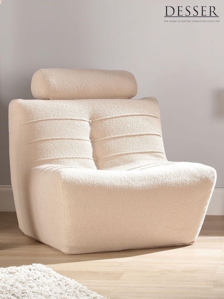 Desser Beige Cozy Upholstered Boucle Chair (H60828) | £387