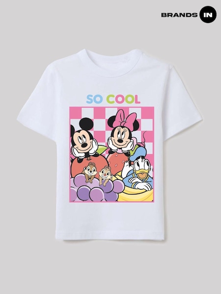 Brands In White Minnie Mouse Fruits T-Shirt (H60909) | £18