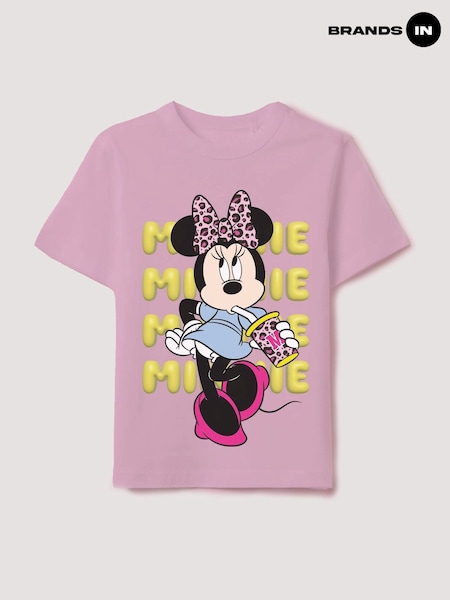 Brands In Pink Minnie Mouse Drink T-Shirt (H60911) | £18