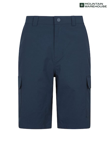 Mountain Warehouse Blue Mens Delta Cargo Quick Drying Stretch Shorts (H60925) | £32