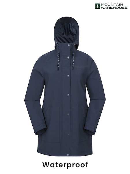 Mountain Warehouse Blue Womens Foxtail Waterproof Fleece Lined Jacket (H60950) | £90
