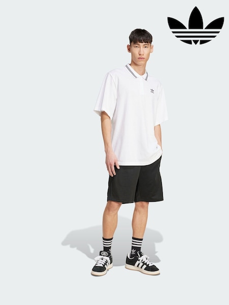adidas Originals White Adicolor Loose Polo Shirt (H61046) | £30