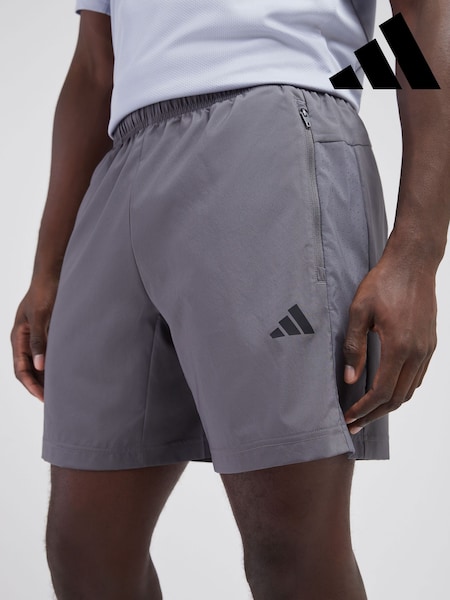 adidas Grey Workout Essentials Base Woven Shorts (H61096) | £23