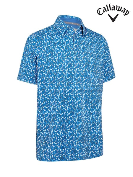 Callaway Apparel Blue Cocktail Polo Shirt (H61406) | £50