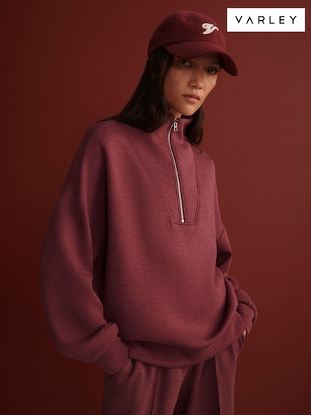 Varley Sassafras Marl Half Zip Sweatshirt (H61407) | £105