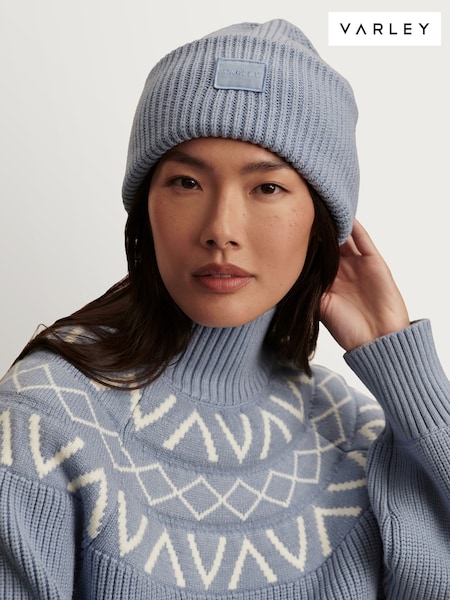 Varley Glacier Blue Carly Beanie (H61432) | £54