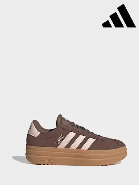 adidas Brown VL Court Bold Trainers (H61450) | £70