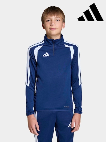 adidas Blue Tiro 26 League Quarter Zip Training Top (H61863) | £30