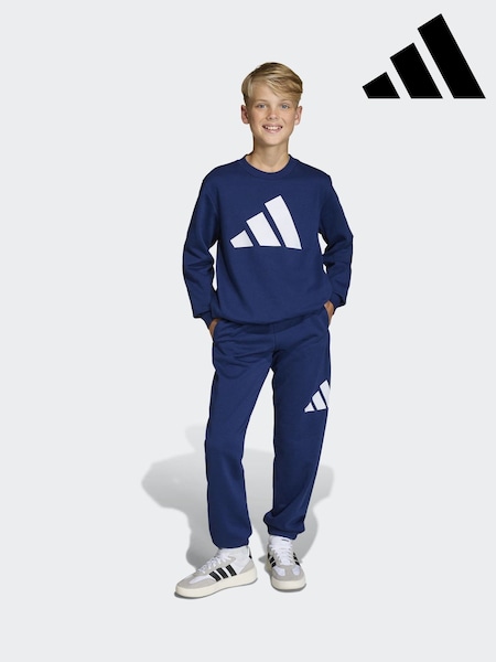 adidas Blue Essentials Joggers Set (H62057) | £40