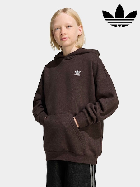adidas Originals Red Loose Fleece Kids Hoodie (H62080) | £33