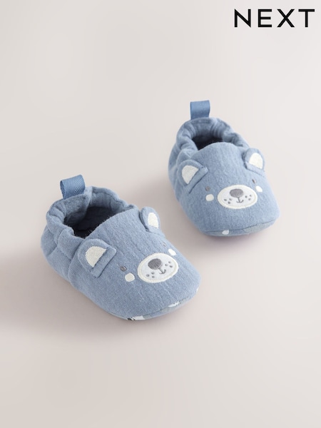 Blue Bear Slip On Baby Shoes (0-18mths) (H62113) | £9
