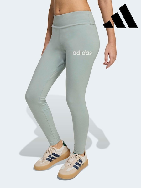 adidas Green Essentials Linear Kids Leggings (H62362) | £13