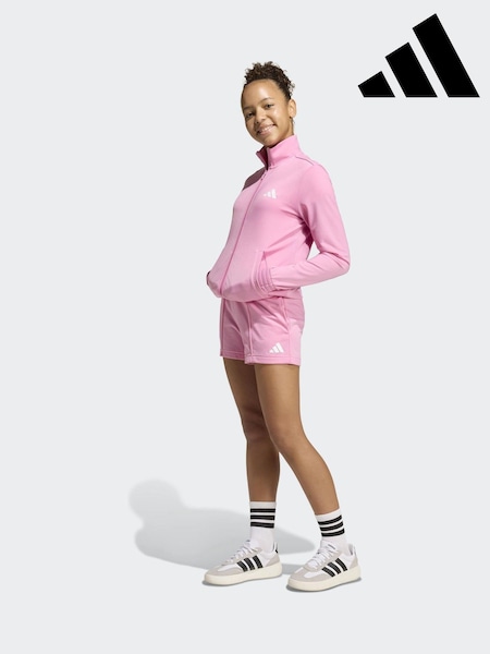 adidas Pink Jacket and Shorts Set (H62385) | £35