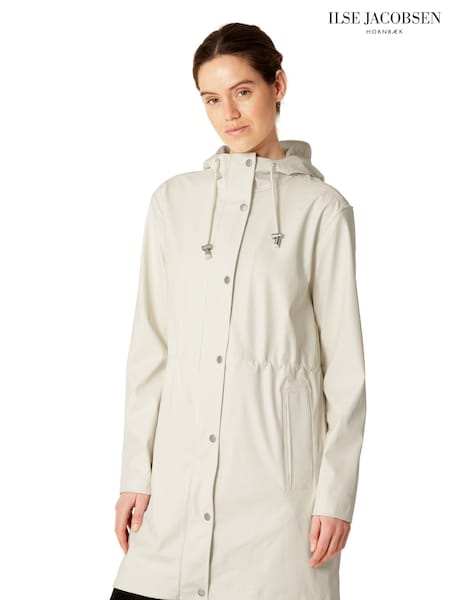 Ilse Jacobsen Cinched Waist Waterproof Raincoat (H62425) | £130