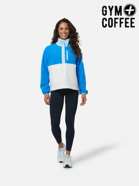 Gym + Coffee Blue Snap Polar Fleece (H62435) | £65