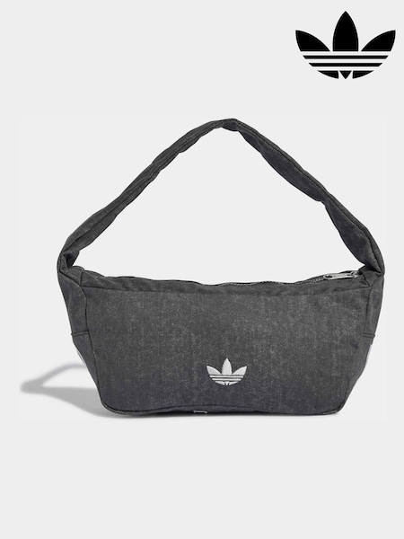 adidas Originals Black Denim Wash Shoulder Bag (H62495) | £38