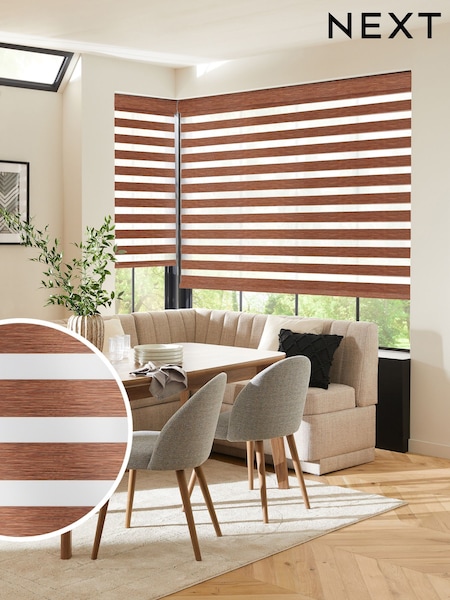 Brown Hardil Made to Measure Day and Night Blind (H62572) | £49