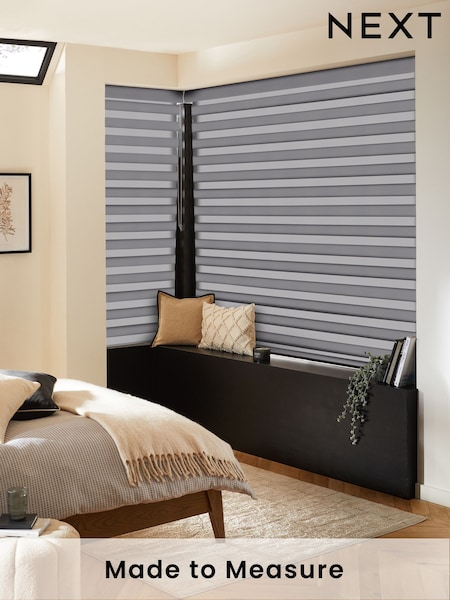 Grey Kite Blackout Made to Measure Day and Night Blind (H62581) | £64