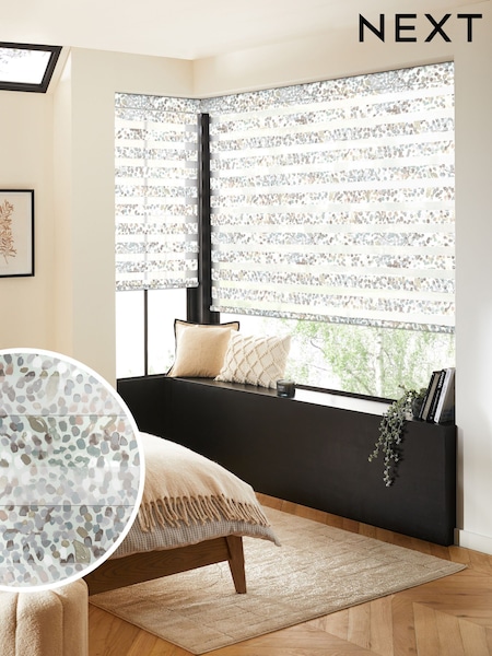 Grey Shara Made to Measure Day and Night Blind (H62589) | £86
