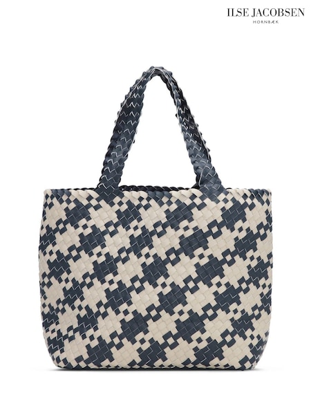 Houndstooth Woven Reversible Shopper Tote Bag (H62670) | £68