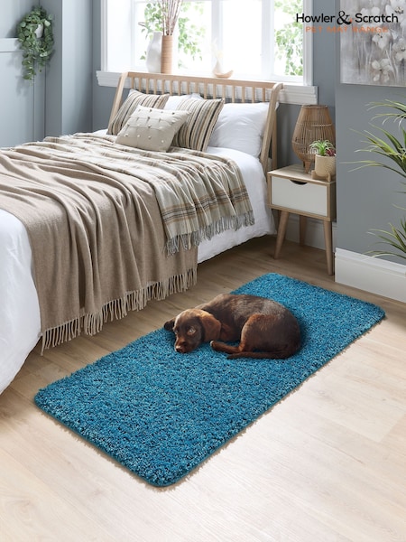 Howler & Scratch Teal Shaggy Pet Runner (H62684) | £49