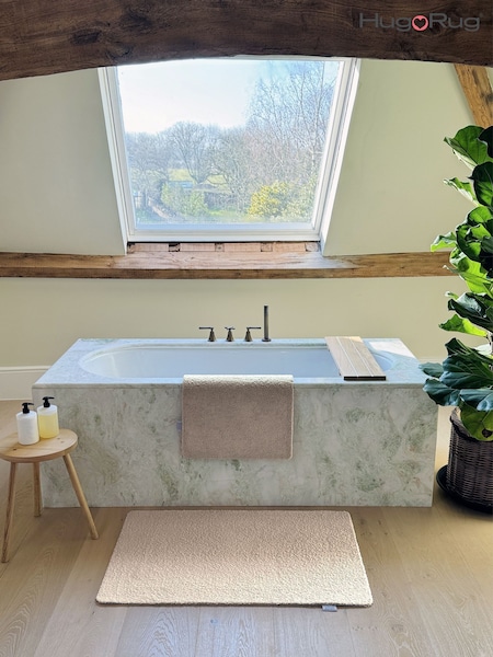 Hug Rug Beige Sense Bathmat (H62741) | £30 - £60