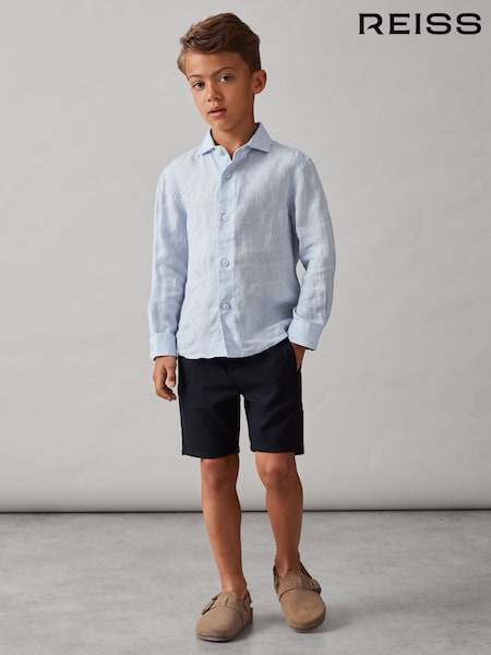 Reiss Navy Sussex 3-9 yrs Relaxed Drawstring Shorts (H62774) | £32