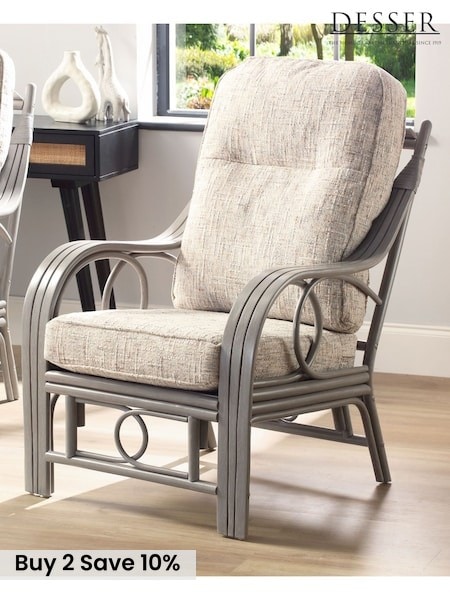 Desser Grey Wash Fabric Madrid Chair (H62788) | £387