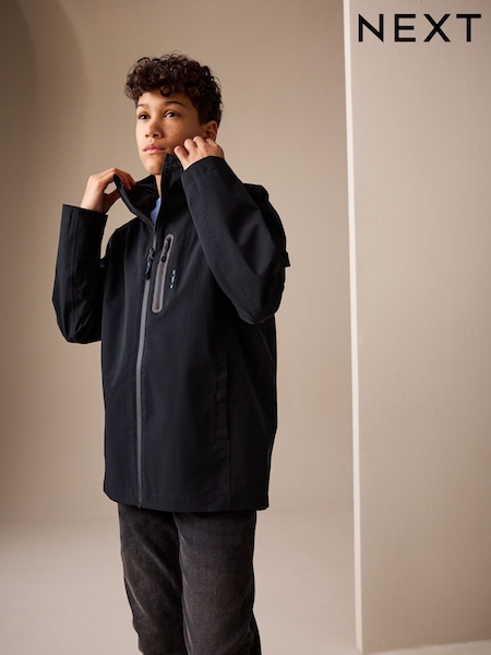Black Waterproof Anorak Jacket (3-16yrs) (H62950) | £26 - £36