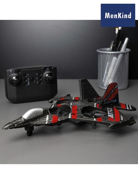 MenKind Black Remote Control Jet Fighter Gift Set (H63121) | £35
