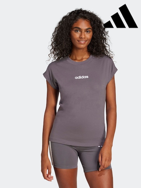 adidas Dark Grey Essentials Single Jersey T-Shirt (H63155) | £15