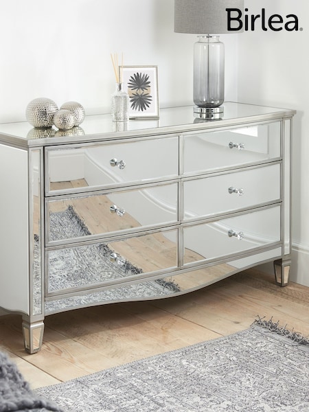 Birlea Mirrored Elysee 6 Drawer Wide Chest (H63204) | £618