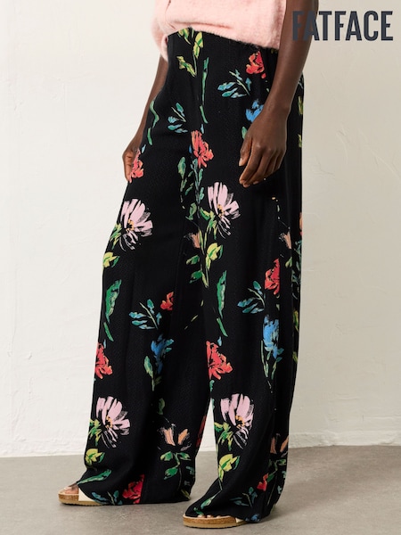 FatFace Zelda painted floral Wide Leg Trouser (H63326) | £59