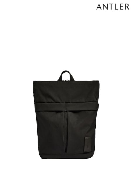 Antler Black Urban Core Zip Top Backpack in Black (H63384) | £135