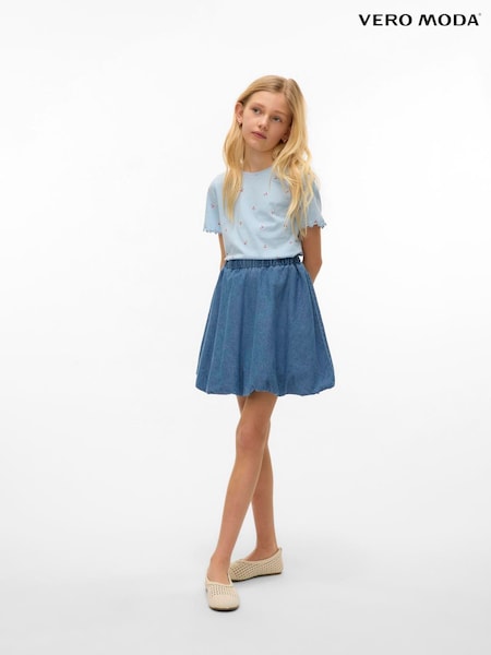 VERO MODA Blue Denim Balloon Skirt (H63392) | £28